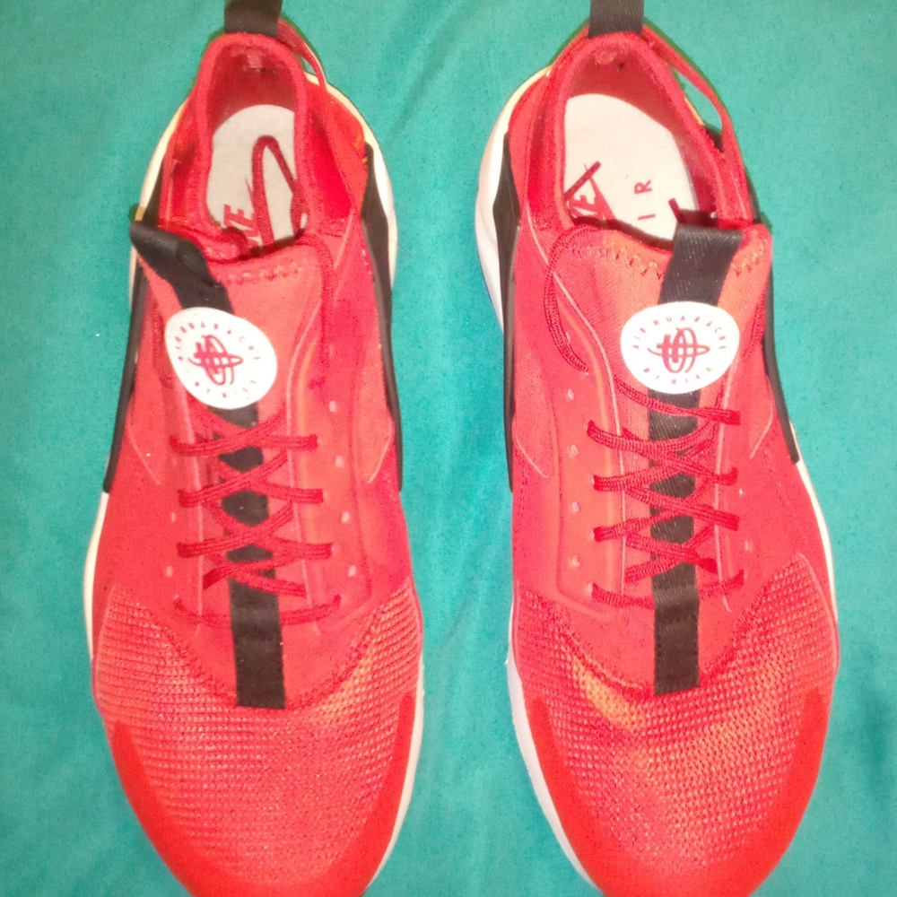 Used Nike Air Huarache Ultra Men's Running Shoes Habanero Red Size9 # 819685-606